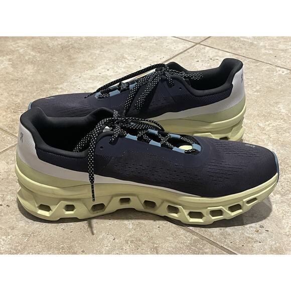 On Cloudmonster Men’s Road Running Shoes Sneakers Blue 14 WORN 2X MINT WOW - Picture 9 of 12